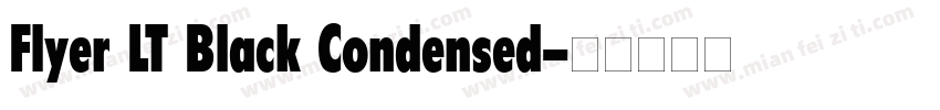 Flyer LT Black Condensed字体转换